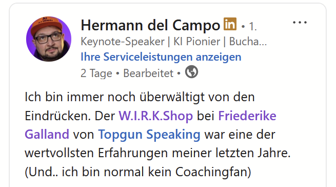 Präsenz-W.I.R.K.shop Berlin: